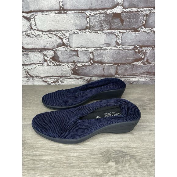 Arcopedico Shoes Mailu Blue Fabric Comfort Slip On Light Knit Women 39EU/8.5M US - Picture 1 of 16